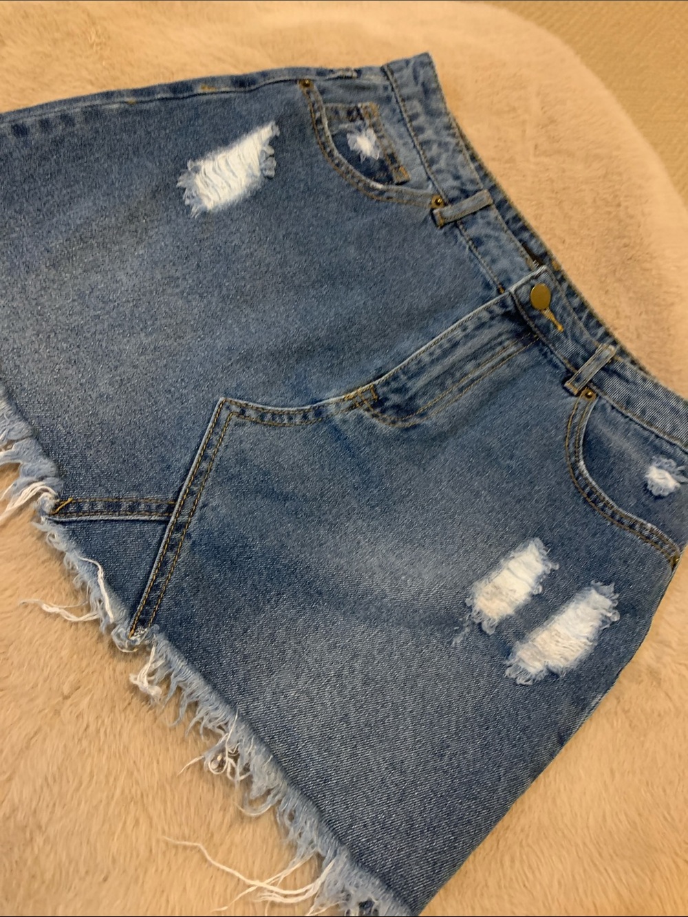 Denim Mini Skirt
